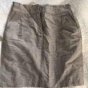 Gray linen skirt from Jcrew